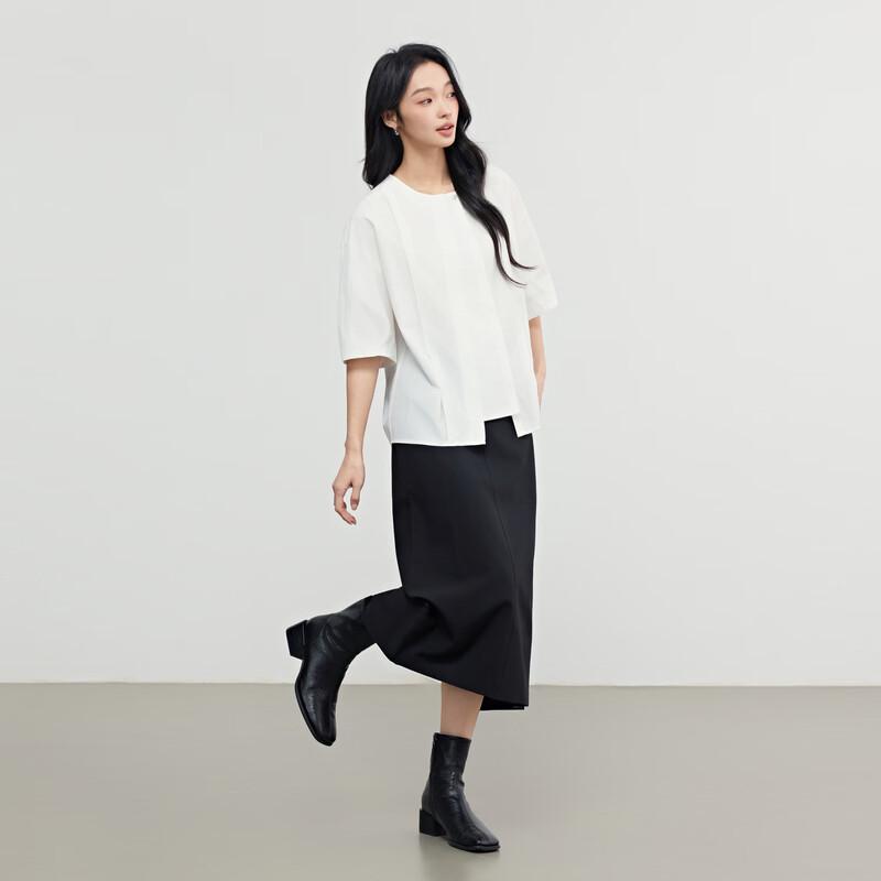 Elva' Island Women's A-Line High-Waist Skirt