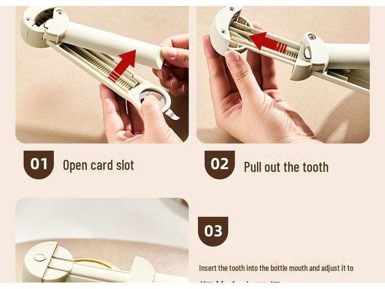RAKUEN Multifunctional Telescopic Can & Bottle Opener with Magnetic Twist Feature