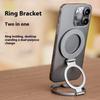 T15 2 in 1 Magnetic Phone Stand Ring Holder Foldable Aluminum Alloy Bracket for iPhone/iPad