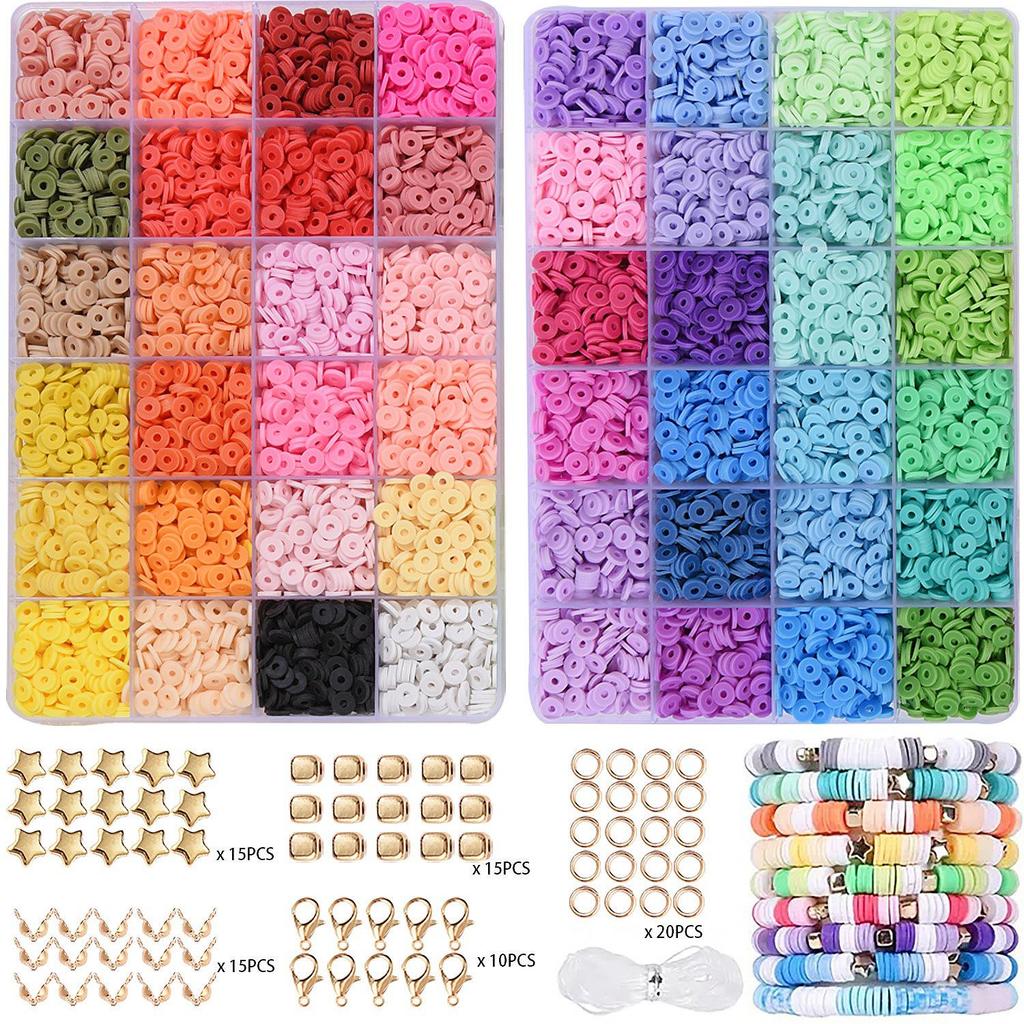 DIY Jewelry Bead Bracelet Kit: Educational Toy Set for Kids with Handmade Gift Box