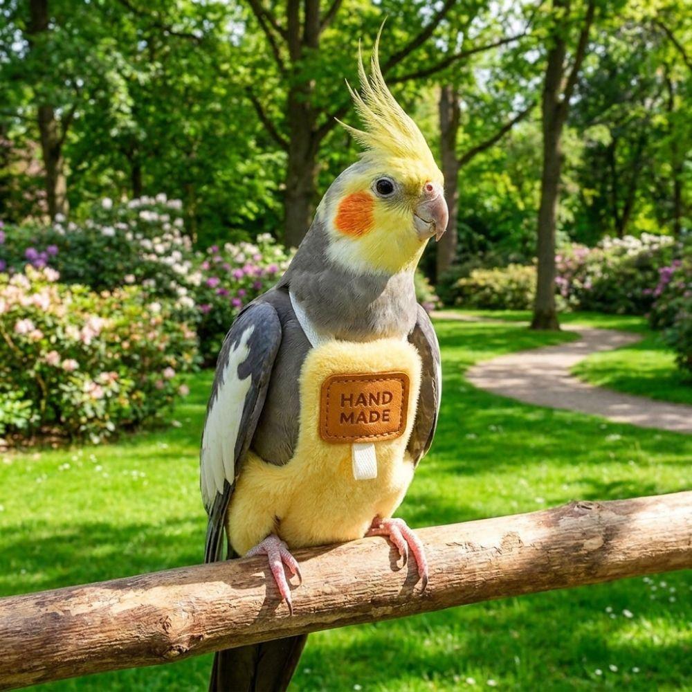 Warm Plush Bird Diaper Adjustable Bird Urine Pants Washable Parrot Poop Bag  Outdoor