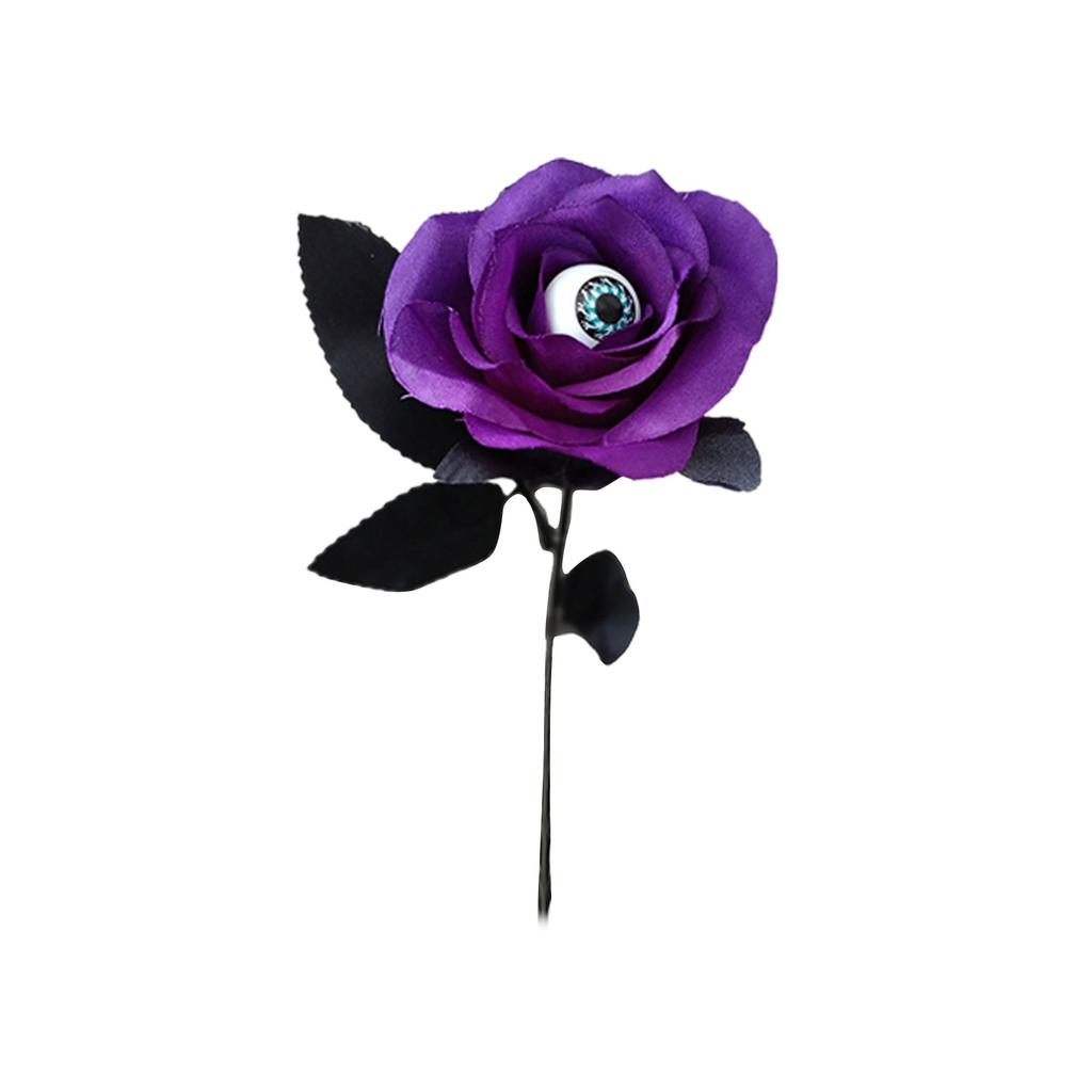 Feltree Halloween Decorations 10 Pieces Faux Rose With Eyeballs