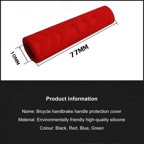 2Pcs Silicone Mountain Bike Bicycle Brake Lever Grip Handlebar Protective Cover