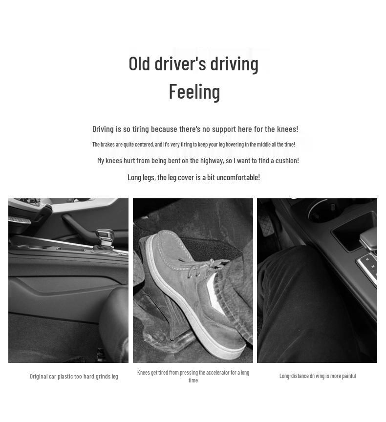 Universal Suede Memory Foam Knee Pad for Car