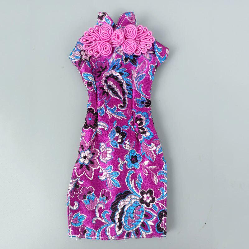 

Китайское платье Ципао Cheongsam для куклы Барби, одежда, вечернее платье для кукол Барби, наряды 1/6, аксессуары для кукол, детские игрушки разноцветный