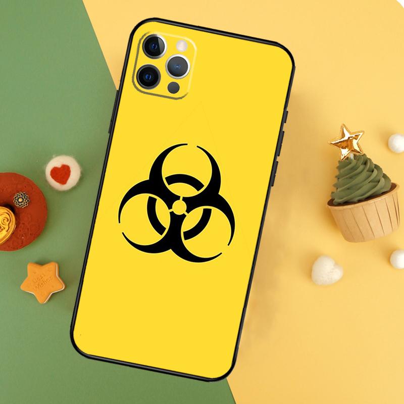 Biohazard Symbol Logo Phone Case For iPhone 17 17Air 16 15 14 13 11 12 Pro Max 12 13 Mini 16E Shockproof Cover