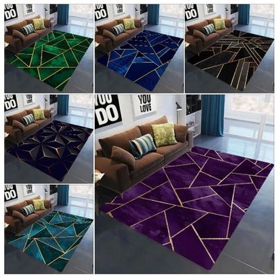 Modern Geometric Lines Graphic Carpets Anime Fans Bedrooms Living Rooms Non Slip Floor Mats Fashionable Home Decoration Gifts