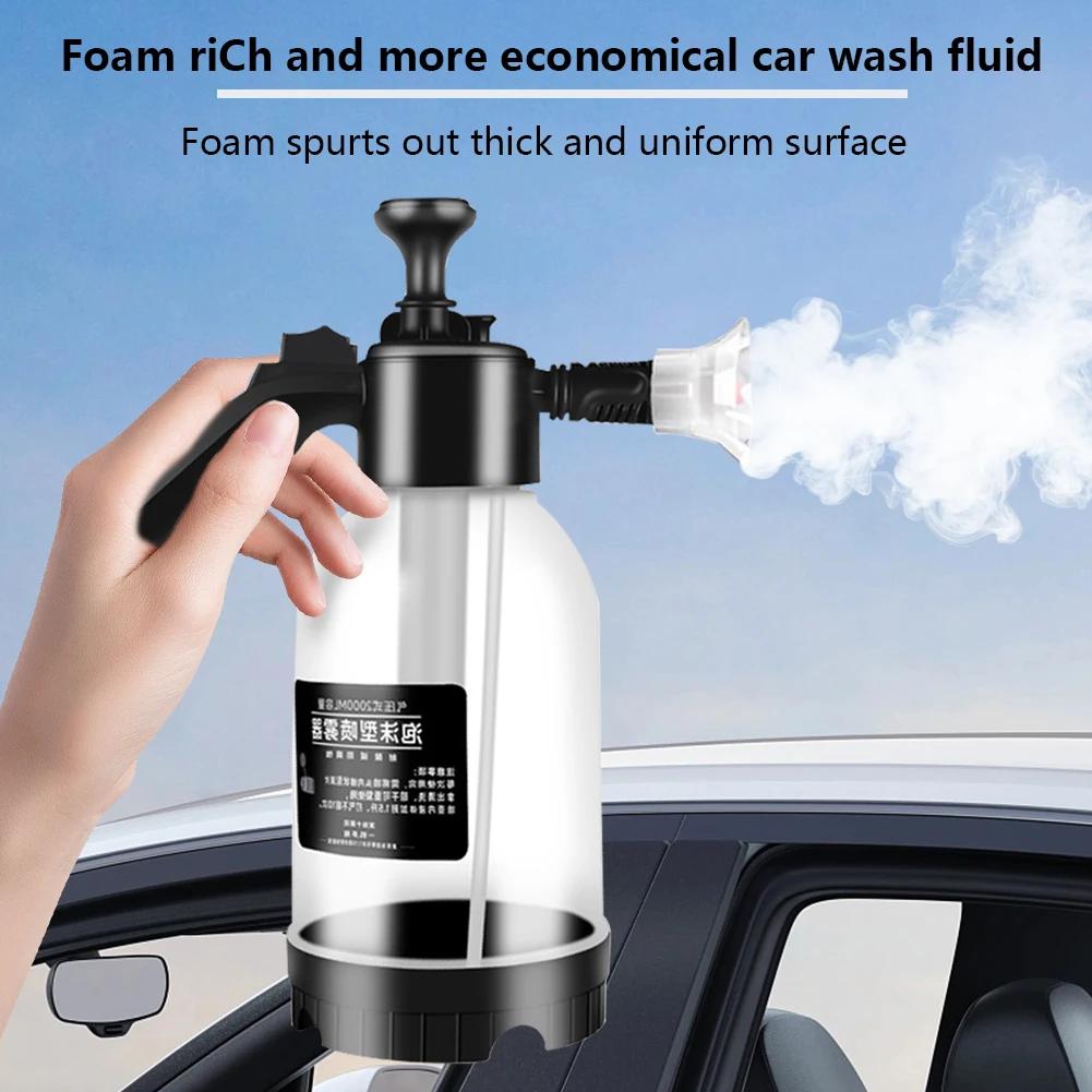 2L Car Wash Foam Sprayer Hand Pressurized Soap Sprayer Car Wash Spray Bottle for Car Cleaning and Garden Use