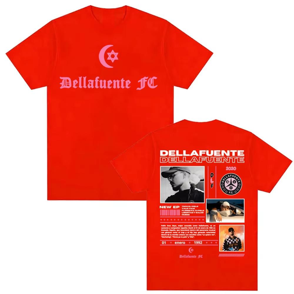 

Rapper Dellafuente 2025 Tour Cover T-shirts for Men Harajuku Fashion Trend Cool T Shirt Unisex High Quality O-Neck Loose T-shirt 4XL