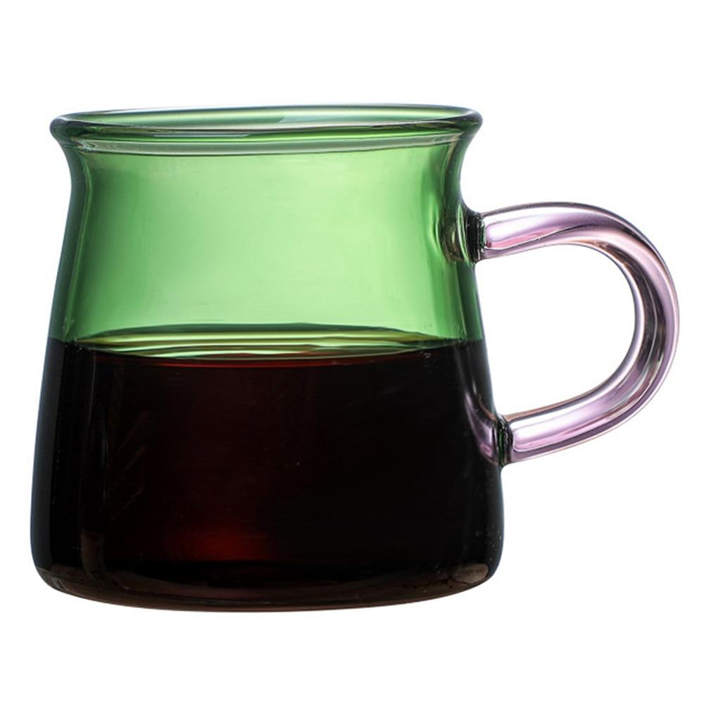 Glass Coffee Cup Borosilicate Colorful Wine Glasses Drinking Tumbler