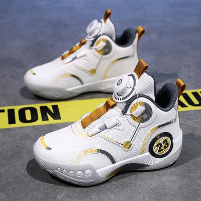 Basketballschuhe neues Leder drehbare Schnalle Klassenkameraden Jugend-Basketballschuhe Sportschuhe Eltern-Kind tatsächlicher Kampf Sportschuhe
