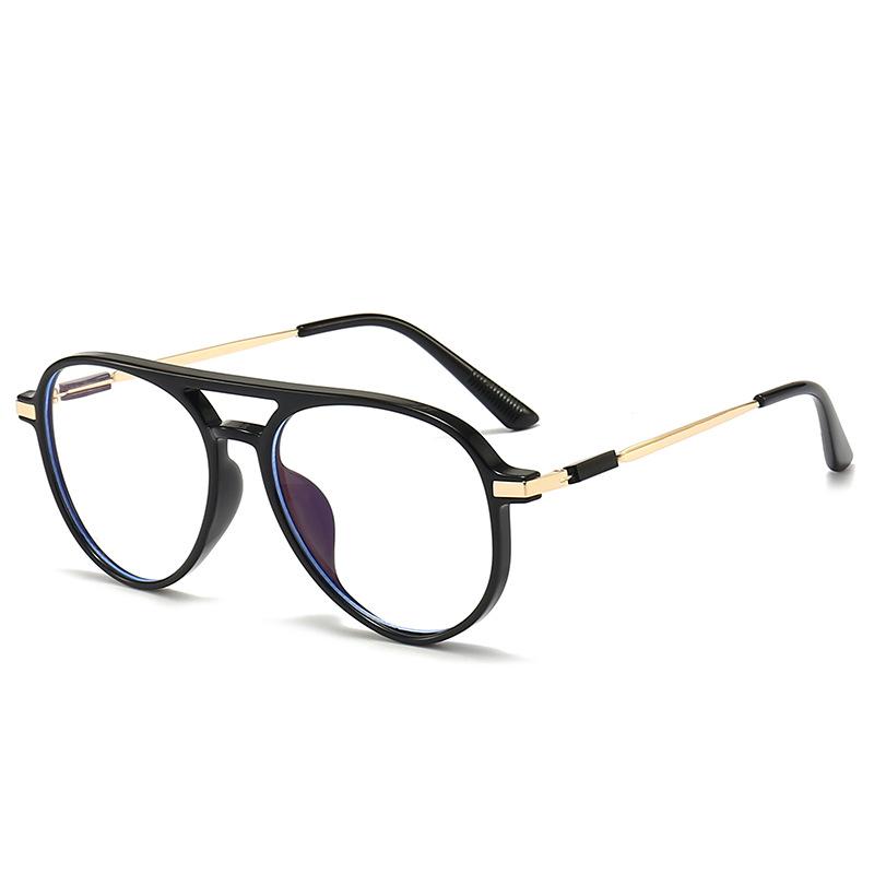 Women Retro Anti Blue Light Computer Glasses Designer Vintage Men Half Frames Eyeglasses Trendy Office Accessory