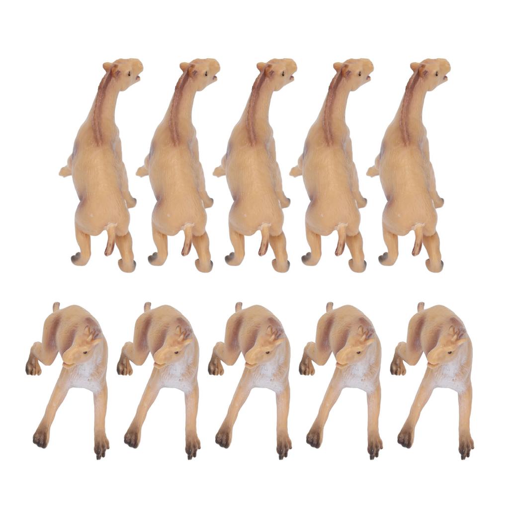 10 Stück Moropus Tiermodell Simulation Pädagogisch Mini Moropus Tierfiguren für Kinder