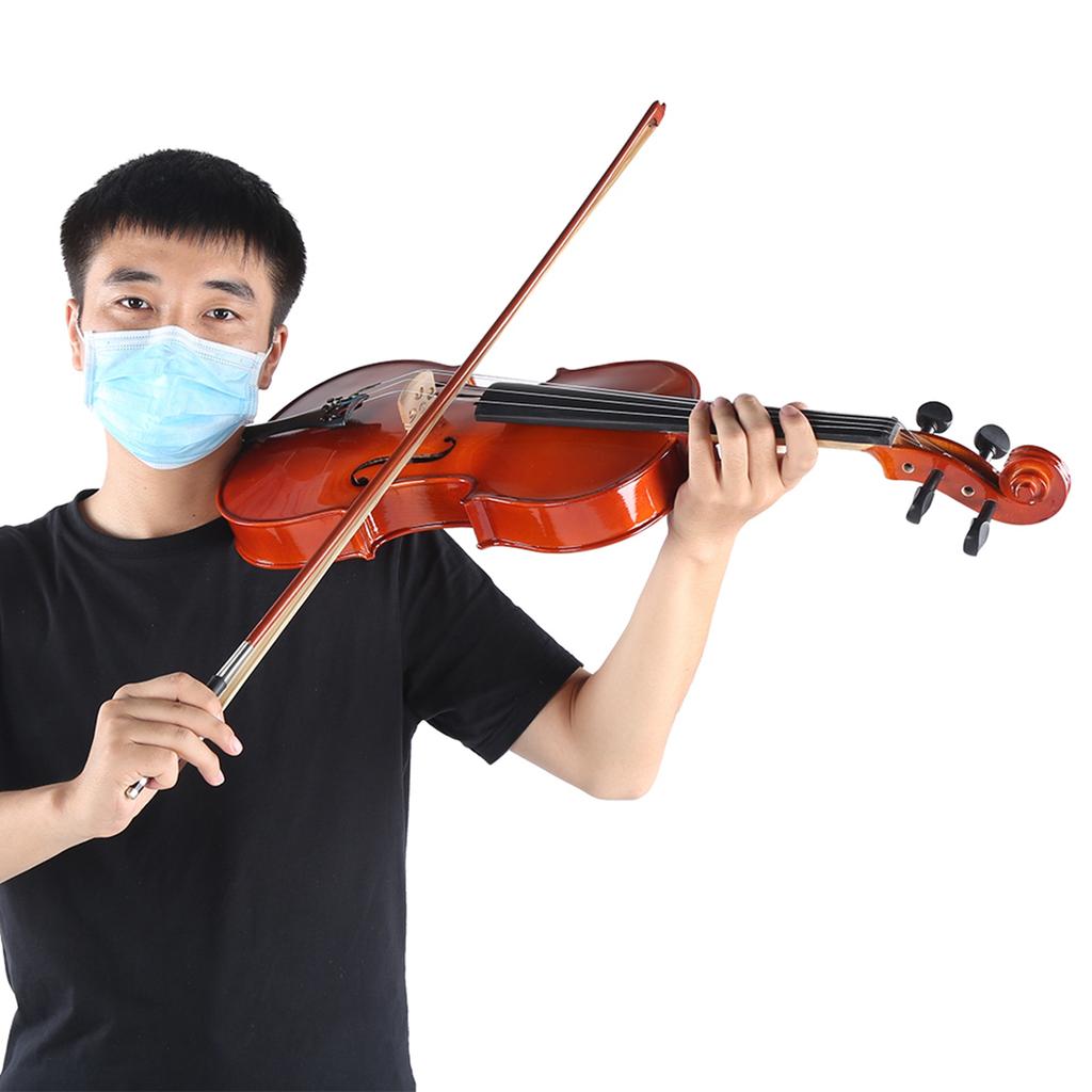 Viola Beginner with Bow Case Rosin Natural Color Stringed Instrument VA?35 16 Inch