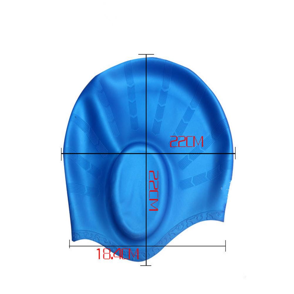 Man Women High Spandex Swimming Silicone Wear Waterproof Swimming Caps