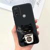 For Moto E20 Case 6.5" Soft Silicone Black Cat Moon Night Back Cases for Motorola Moto E20 Case TPU Capa Motorola E20 Bumper