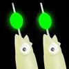 5Pcs Glows Fishhooks Fishing Hook for Salt/Freshwater, Luminous Fishing Rig Fishing Lures Baits Rig Fish Skin Sea Rig