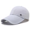 Hat Spring and Autumn Men's Cotton Polyester Good Canvas Sandwich Baseball Cap Extended Brim Iron Label Fishing Cap Shade Cap
