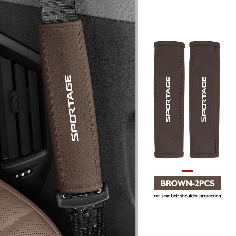 ASP1  Car Seat Belt Cushion Safety Belt Shoulder Protector Pad For KIA Sportage Rio Ceed Niro Soul Stonic Proceed Sorento