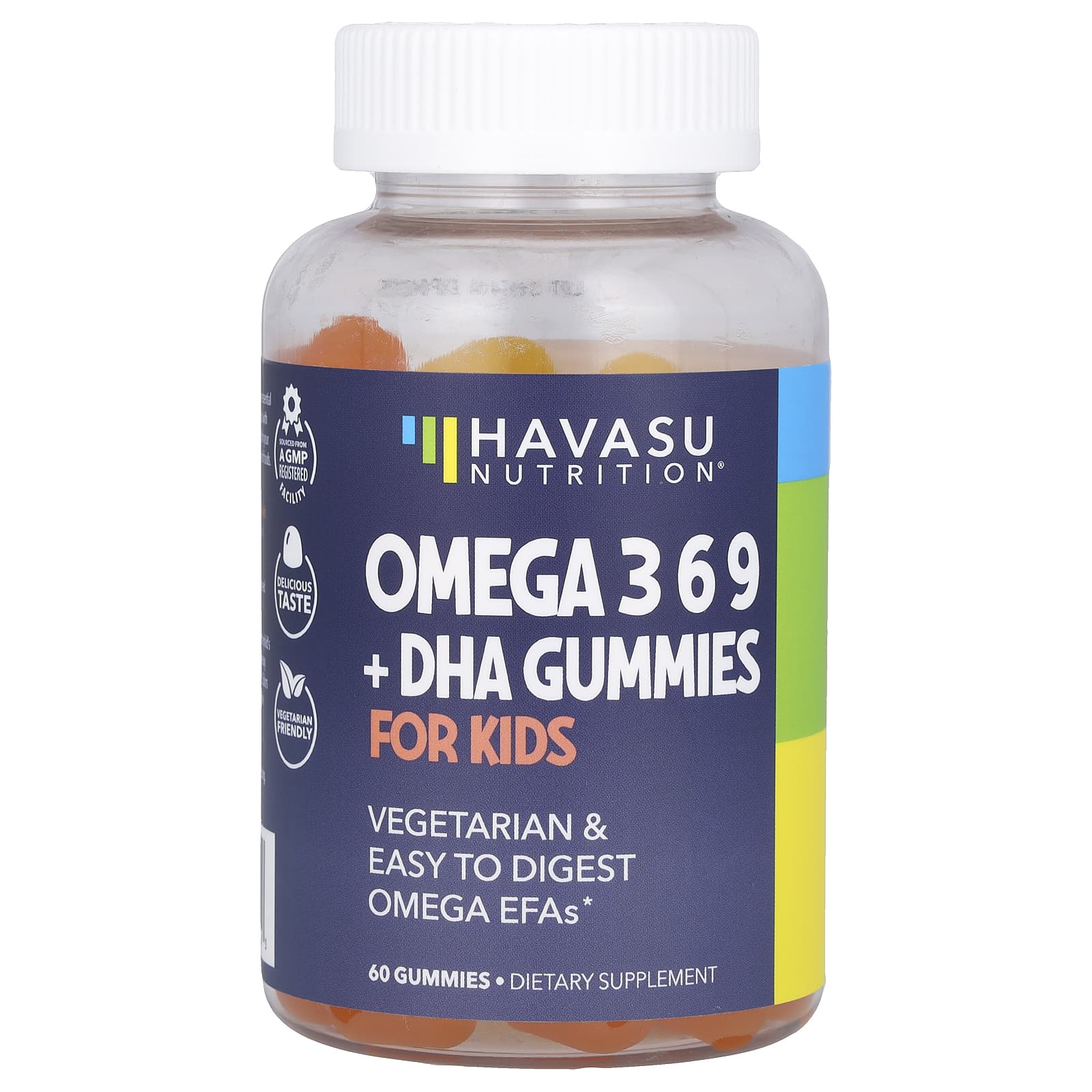 

Havasu Nutrition, Omega-3 6 9 9 + DHA Gummies, Kids, 60 Gummies