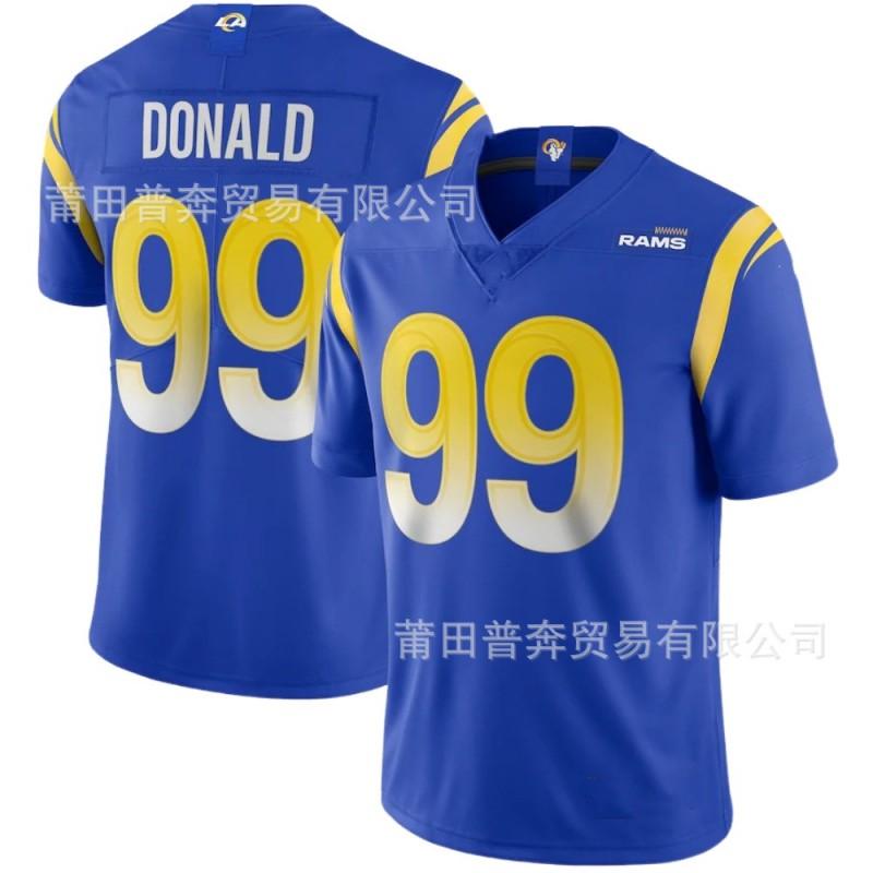 NFL Los Angeles Rams 99 Donald Embroidered Football Jersey Men Women Sports Uniform