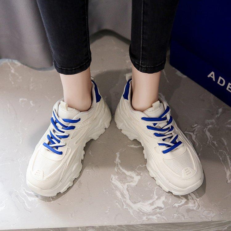 Mesh dad shoes women's ins tide 2025 new spring student wear-resistant thick-soled heightening casual sports shoes