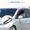 Motoforti Door Window Run Channel Weatherstrip Glass Run Channel Seal Strip for Honda Rear 1 Piece Seal, 2009-2013, Rubber, Left, Black, No.