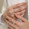 LOVE Adjustable Open Ring - Korean Style, Fashionable & Trendy Women's Stacking Ring