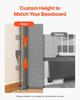 Retractable Baby Gate, Extends to 1430 mm Wide, 795 mm Tall, with Security Lock, Easy to Use, Walk Through Without Tripping, Mesh Dog Gate for Stairs,