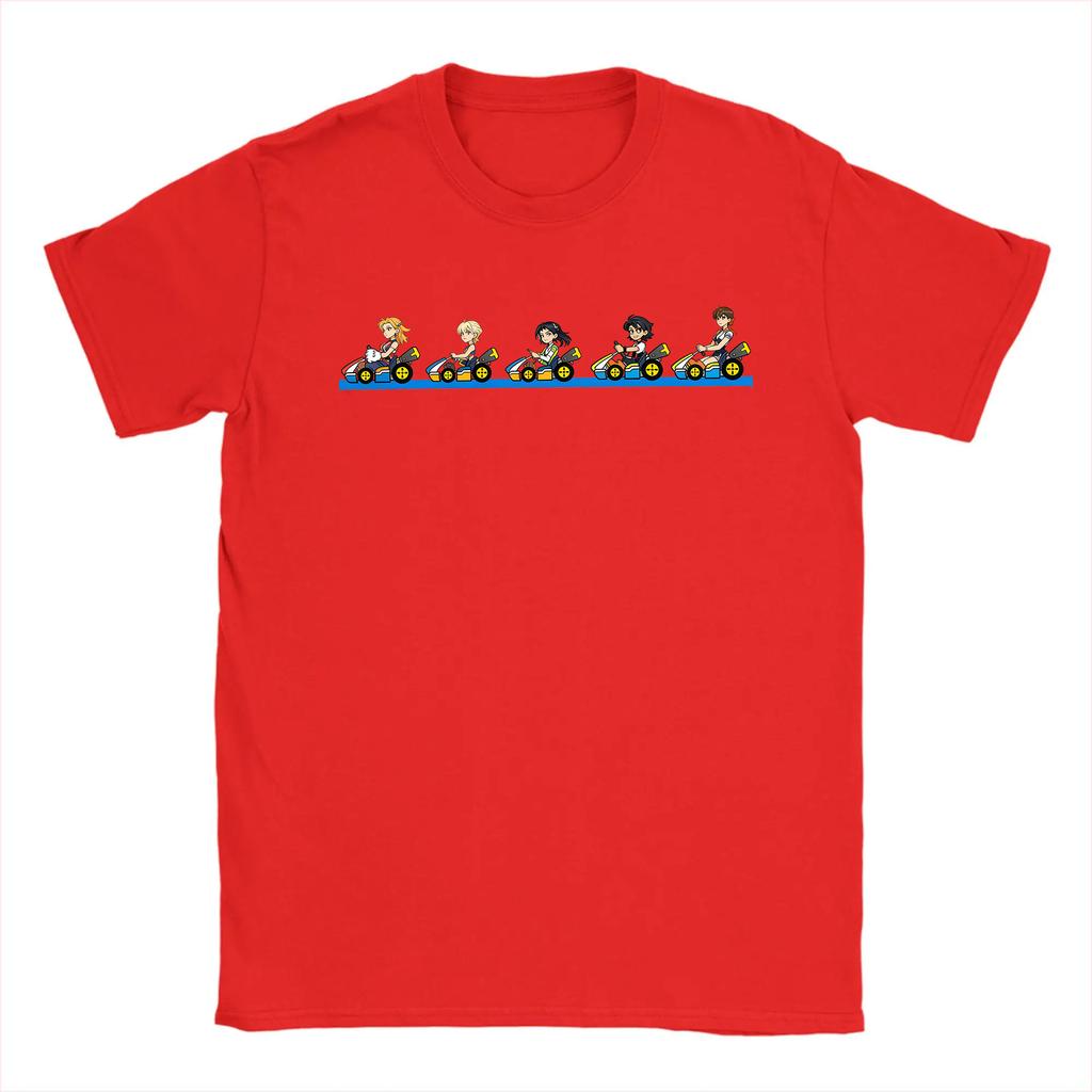 Vintage Rennaufstellung T-Shirts Damen T-Shirts Rundhals T-Shirt Kurzarm Kleidung Sommer