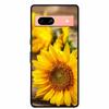 Per Google Pixel 7a 5G Custodia 6.1" Cover Fiori Bordo Nero Silicone TPU Morbida Cover Posteriore Per Google Pixel7a 2023 Custodia Telefono Fundas