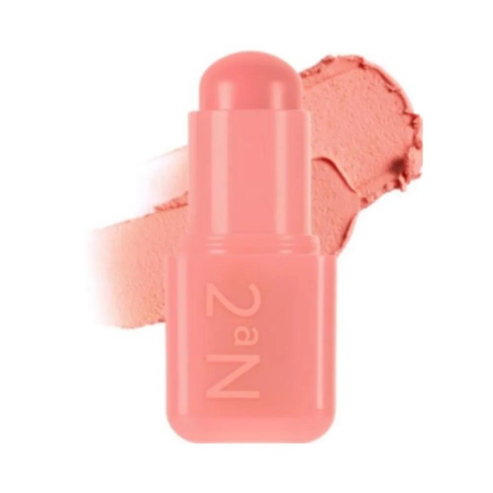 2aN Cheek Pocket Cotton Blurring Stick 01 Baby Peach