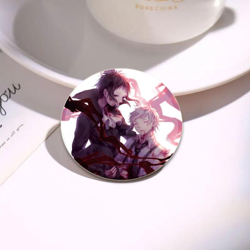32/44/58mm Bungo Stray Dogs Pin Agency Atsushi Nakajima Dazai Osamu Soft Button Decorative Handmade Hat Badge Gift Accessory