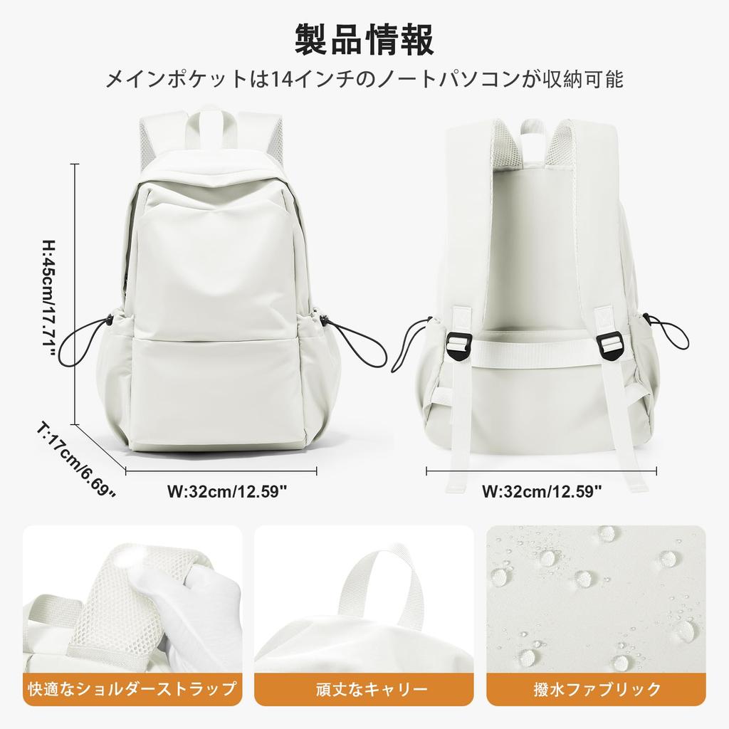 Popular School Backpack for High School Daytime Outdoor Backpack for Men and Black Backpack for Junior High School Lightweight Travel Bag for