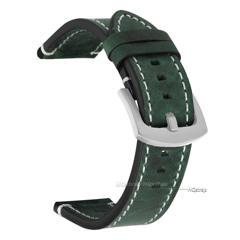

Retro Geniune Calf Leather Watchband 18mm 20mm 22mm 24mm Watch Strap for Seiko High-end Quick Release Wristbelt for Rolex Band 18mm