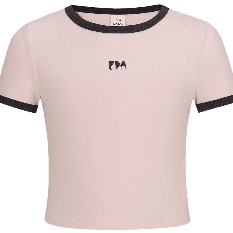 Little MO&Co. Bacteriostatic Girls' Slim-Fit Short Sleeve T-Shirt