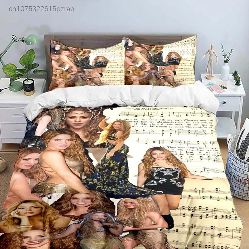 Colombia Pop Female Singer S-Shakira Pattern Bedding Sets Bed Supplies Set Duvet Cover Comforter Set Bedding Set Luxury Gift
