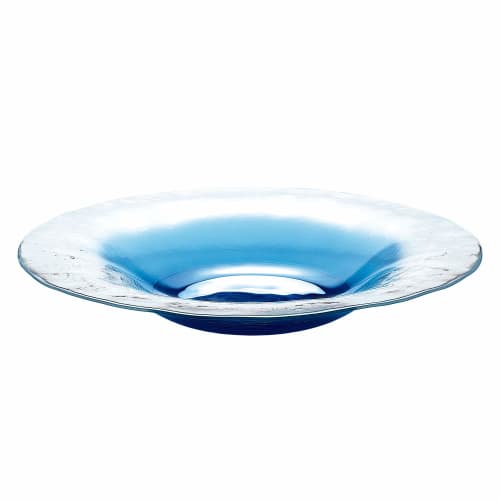

Toyo Sasaki Glass FUTAE Double Bowl 270cm, Made in Japan, Large Round Plate, Glass Dish, Tableware, 46163WSHB