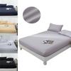 Deep 1525cm Fitted Sheet Pillow Case Bed Sheets Single Double King Color Solid