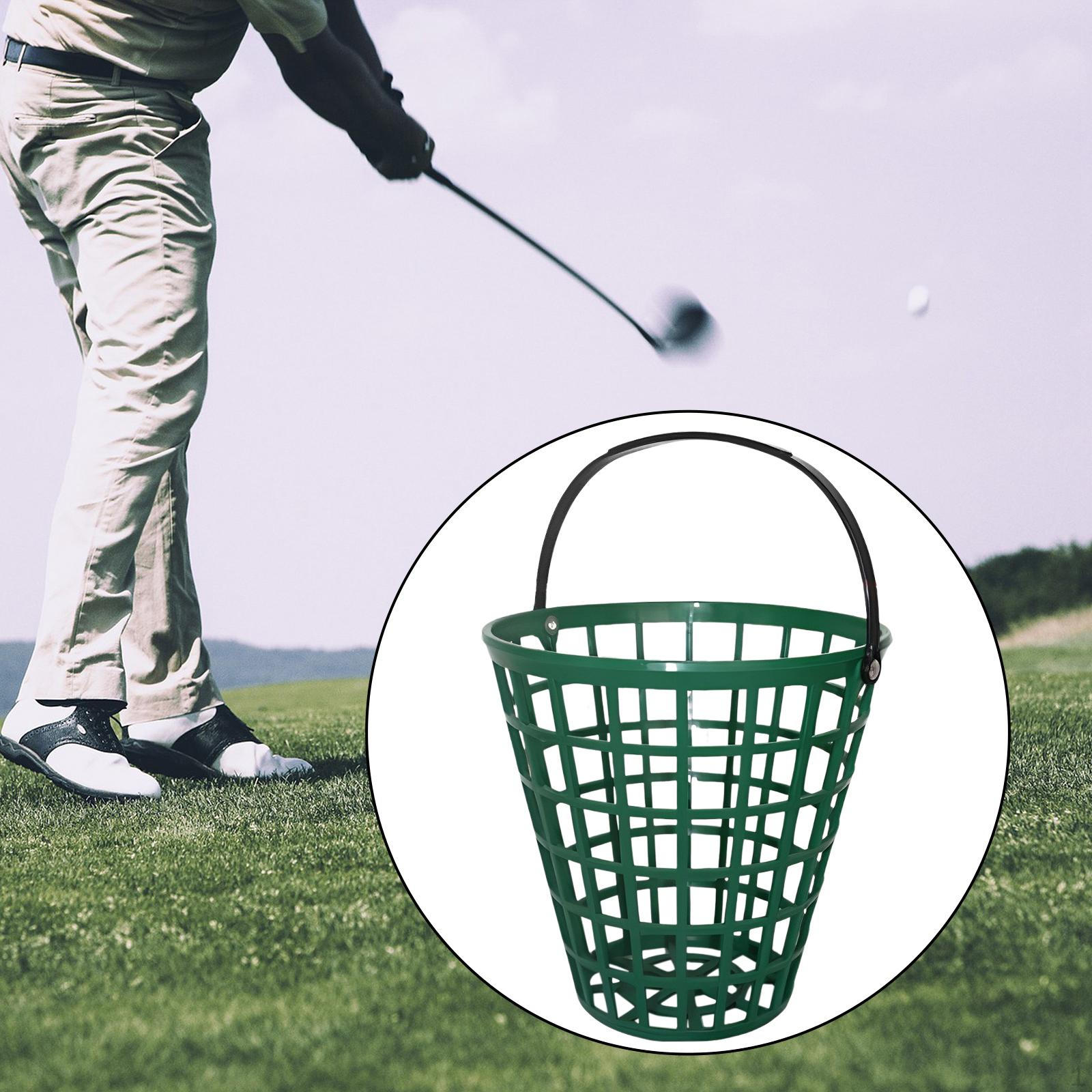 Golf Ball Basket Range Bucket Carrier Carrying Outside Portable Exercise Pingpong Holds 75 Balls