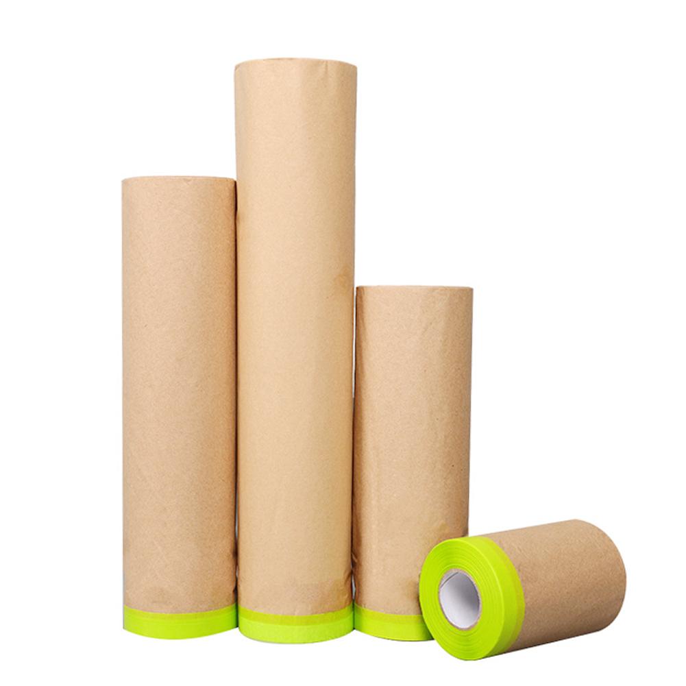 Spray Vopsea Auto Hârtie de Mascare cu Bandă Adezivă Tratament de Acoperire pentru Mascare Hârtie Protectoare Protector de Perete