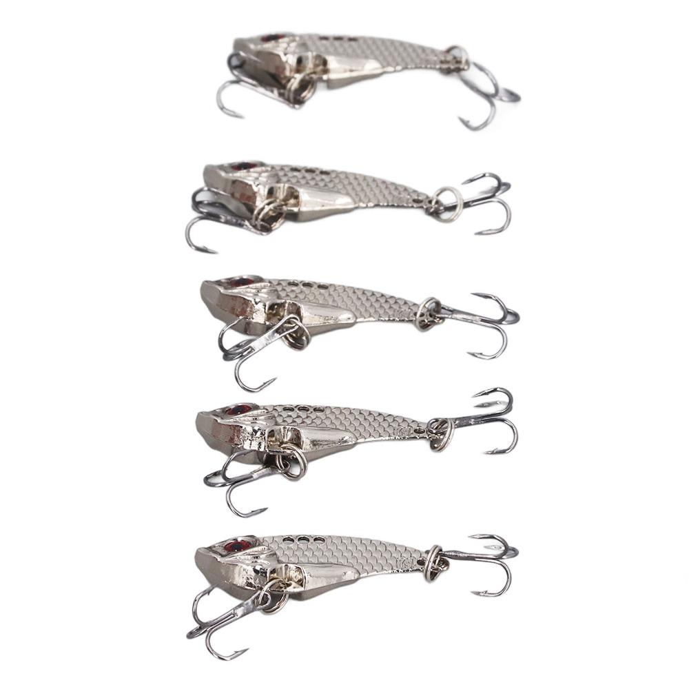 5PCS Metal Fishing Blade Lure 3.5g 7g 15g Fishing Lures Durable Spinner Spoon Lures  For Trout