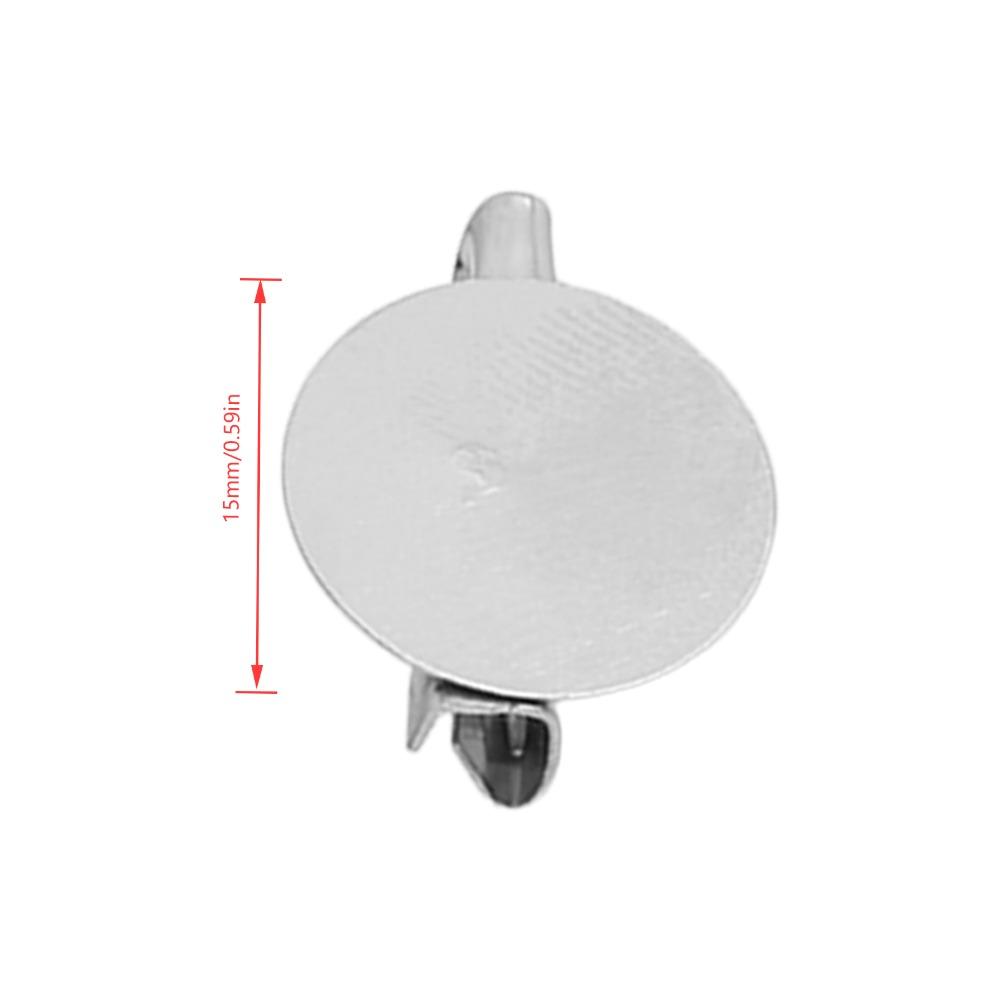 100pcs Metal Brooch Clasps Silver Brooch Blank Round Tray Brooch Clasp Clip Pins  DIY Jewelry Craft