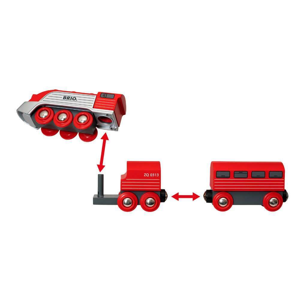 BRIO WORLD Streamline Train [Wooden Rail Toy] 33557