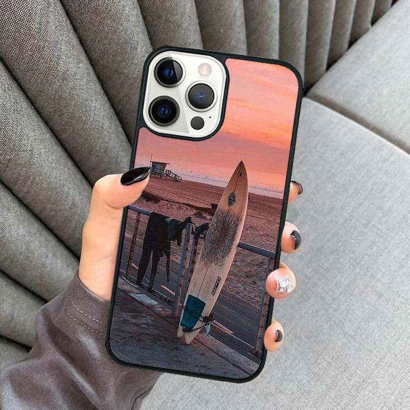 California Surfing Waves Phone Case For iPhone 17 Air 16 16e 15 13 14 Pro Max 11 12 Plus 2022 MAX Shell Cover Coque