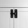 Punch-Free Hasp Latch Door Lock Black Cabinet Locks Kids Safety Lock Barn Door Sliding Door Anti-Pried Hook Lock Hardware