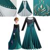 Kids Frozen Anna Cosplay Costume Dress Cloak Outfit Fancy Dress Party Roleplay