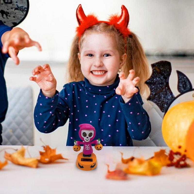 Cool Car Dashboard Decoration Pendants Halloween Solar Innovative Swing Doll Ornament Creative Styling Auto Interior Accessory