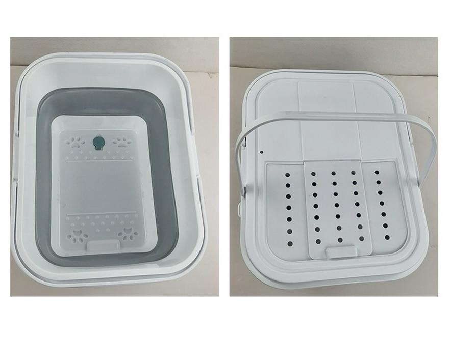 Insulated Folding Foot Bath with Lid - Portable Soak, Storage, and Fishing Bucket