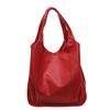 Solid Color Elegant Pu Inner Pocket Comfortable Double Straps Women Travel Bags